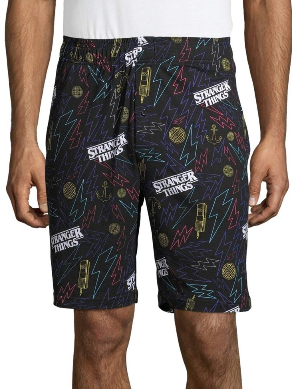 2/$18 💥🆕 Stranger Things Men's ST3 Madness Jam Sleep Shorts | Small | 5148